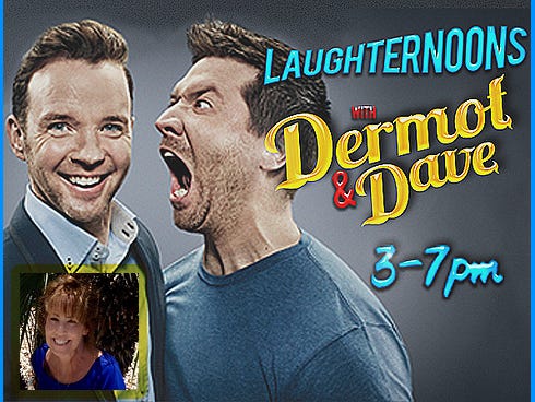 Dermot Whelan and Dave Moore will broadcast their top-rated Irish radio show live from Mary Gadeken's Baker home this week.