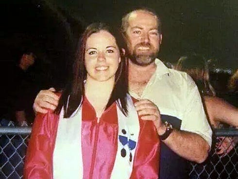 Crestview resident Nikki Patterson — pictured with her father, Ronald Ryman, who died in 2004 — says the only thing she knows about a woman who has the video of her father's wedding day is that she drives a blue hatchback.