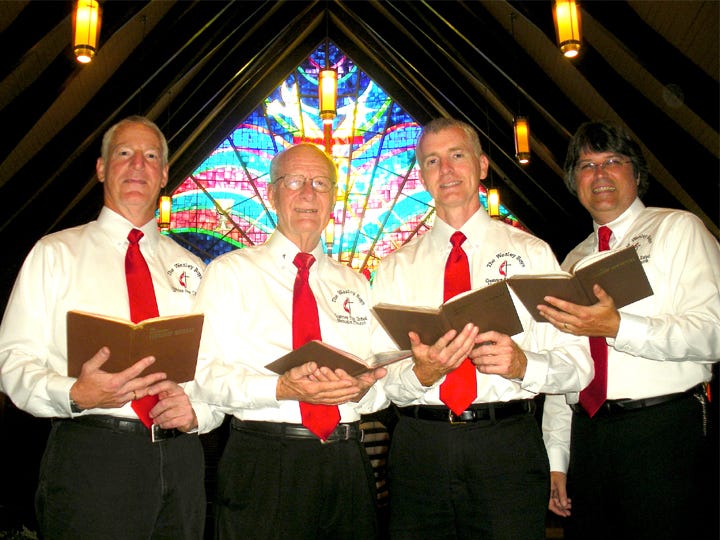 The Wesley Boys gospel quartet will be special musical guests at the Sept. 29 Fifth Sunday hymn sing at Laurel Hill Presbyterian Church.