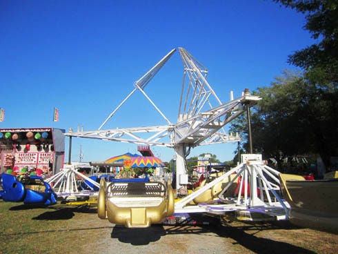 Carnival
Carnival rides ready for Wednesday's opening night in Old Spanish Trail Park. The event runs through Sunday and benefits North Okaloosa REACT.