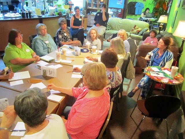 Eighteen area artists gathered March 20 at the Journey Java Connection in downtown Crestview to form a north county artists' guild.