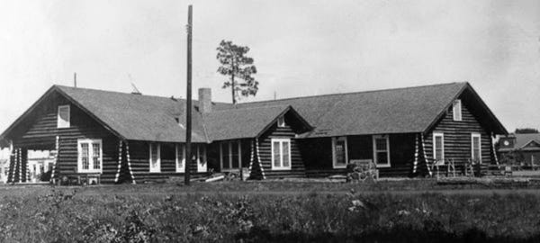 The GFWC Crestview Woman's Club house, seen in this 1935 photo, doubled as the town's community center. In World War II, it became the local U.S.O., with the women volunteering as hosts during dances and dinners for soldiers, sailors and airmen on leave.