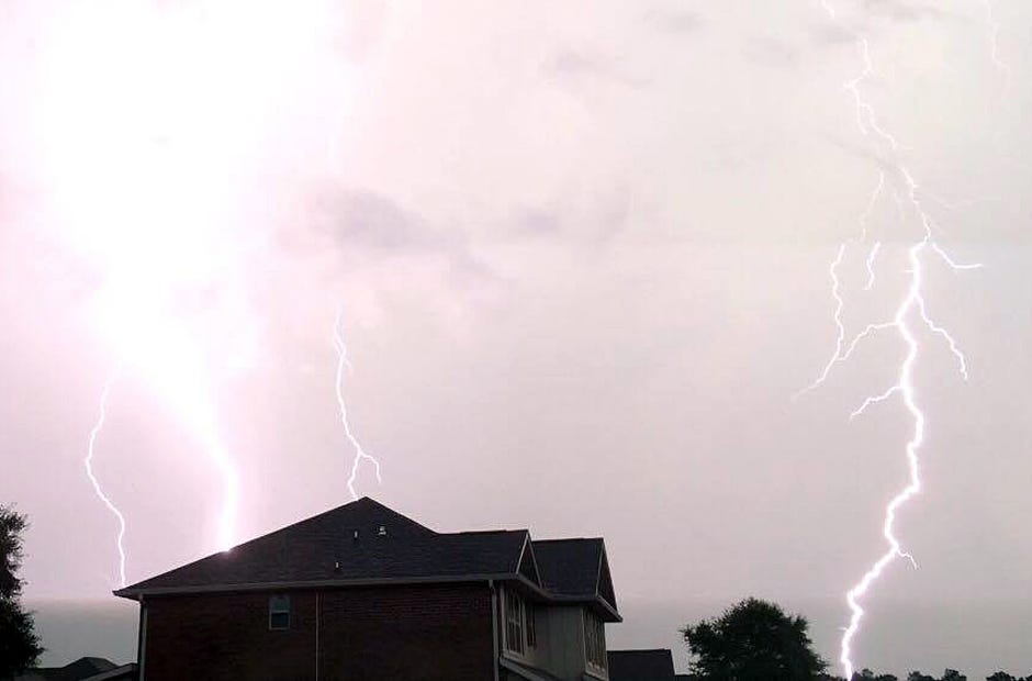 Crestview resident Cassandra Hannan shared this photo of Saturday's thunderstorm.