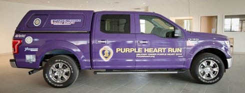 Area residents and veterans can get a look at this Military Order of the Purple Heart truck, which has been modified to provide more mobility for wounded veterans.
