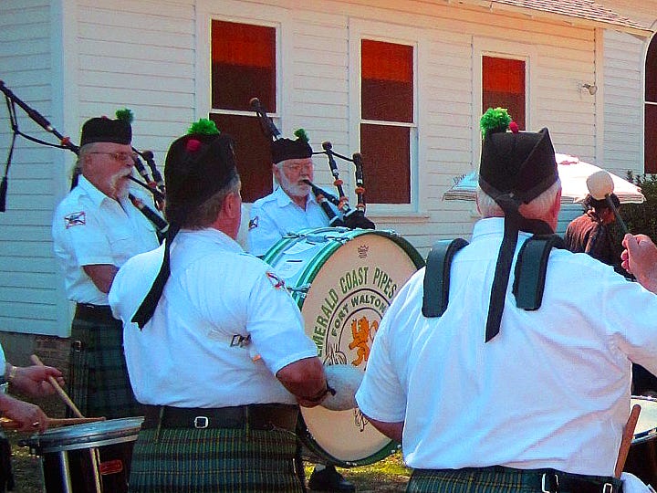Emerald Coast Pipes and Drums will join The Wesley Boys, Sax to the Max and guitarist and vocalist Aaron Overton performing at the Laurel Hill Spring Arts Festival on Saturday.