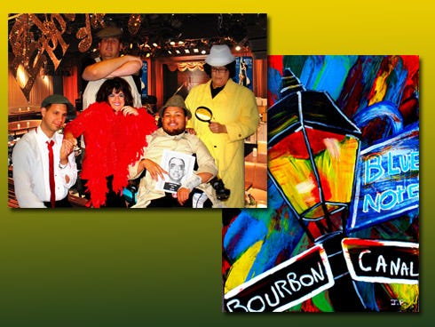 The painting “Blue Note,” by Jon Paul McDonald, will be available for purchase during the Pyramid Players' Sept. 26 musical mystery "Beal Street Blues."