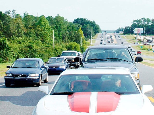 Planning streets that connect neighborhoods that parallel major roads can prevent commuters from mixing with local motorists, according to Department of Transportation District 1 Secretary Billy Hattaway. These kinds of changes could prevent traffic similar to this familiar rush hour sight on State Road 85.