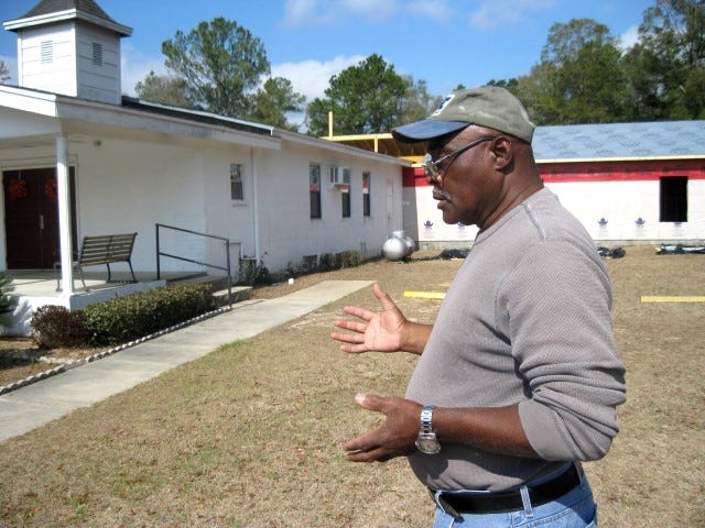 Pastor Tommie Lewis is overseeing Mount Zion Missionary Baptist Church’s growth. The addition rising behind the church will house three Sunday school rooms, Lewis’ study and a 700-square-foot expansion to the sanctuary.
