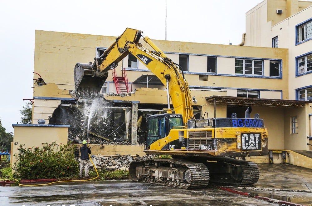 Demolition began in November 2014 on the A.G. Holley State Hospital in Lantana. It is now the site of high-end homes.
[Damon Higgins | palmbeachpost.com]