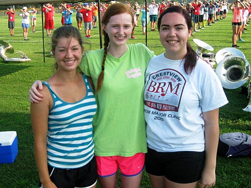 Crestview High School Band's New Drum Majors Eye Challenges And 