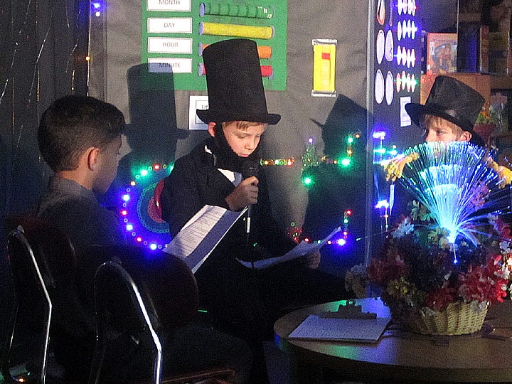 Walker Elementary time machine presents noted historic figures